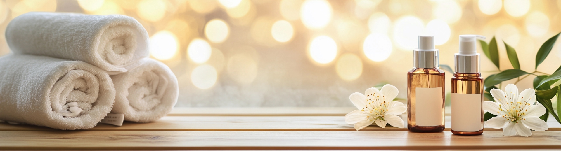 Massage oils and towels